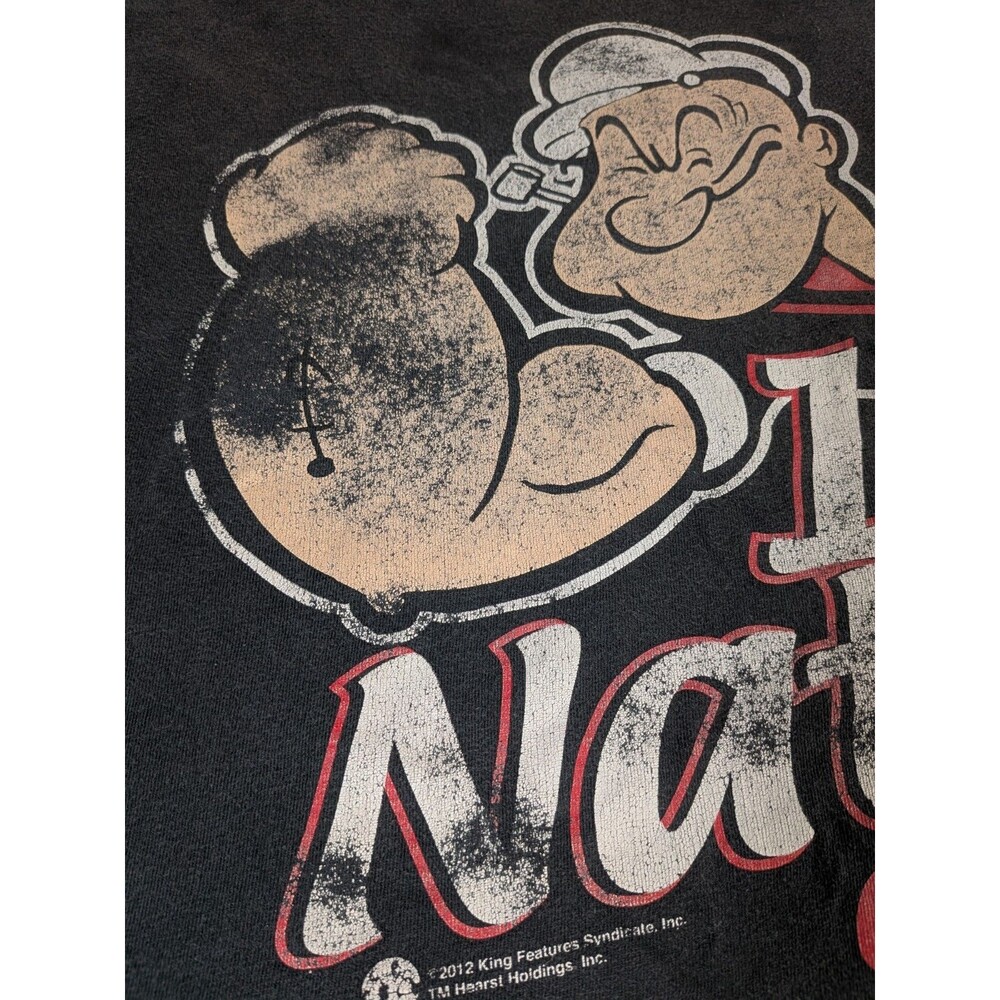 Savvy Popeye 100% Natural Feel It Gym Flex Cotton Graphic T-Shirt Size 3XL Worn - Picture 5 of 8